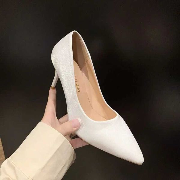 Womens shoes womens pumps fashionable high heels black and white shoes womens wedding shoes stiletto heels Y241107