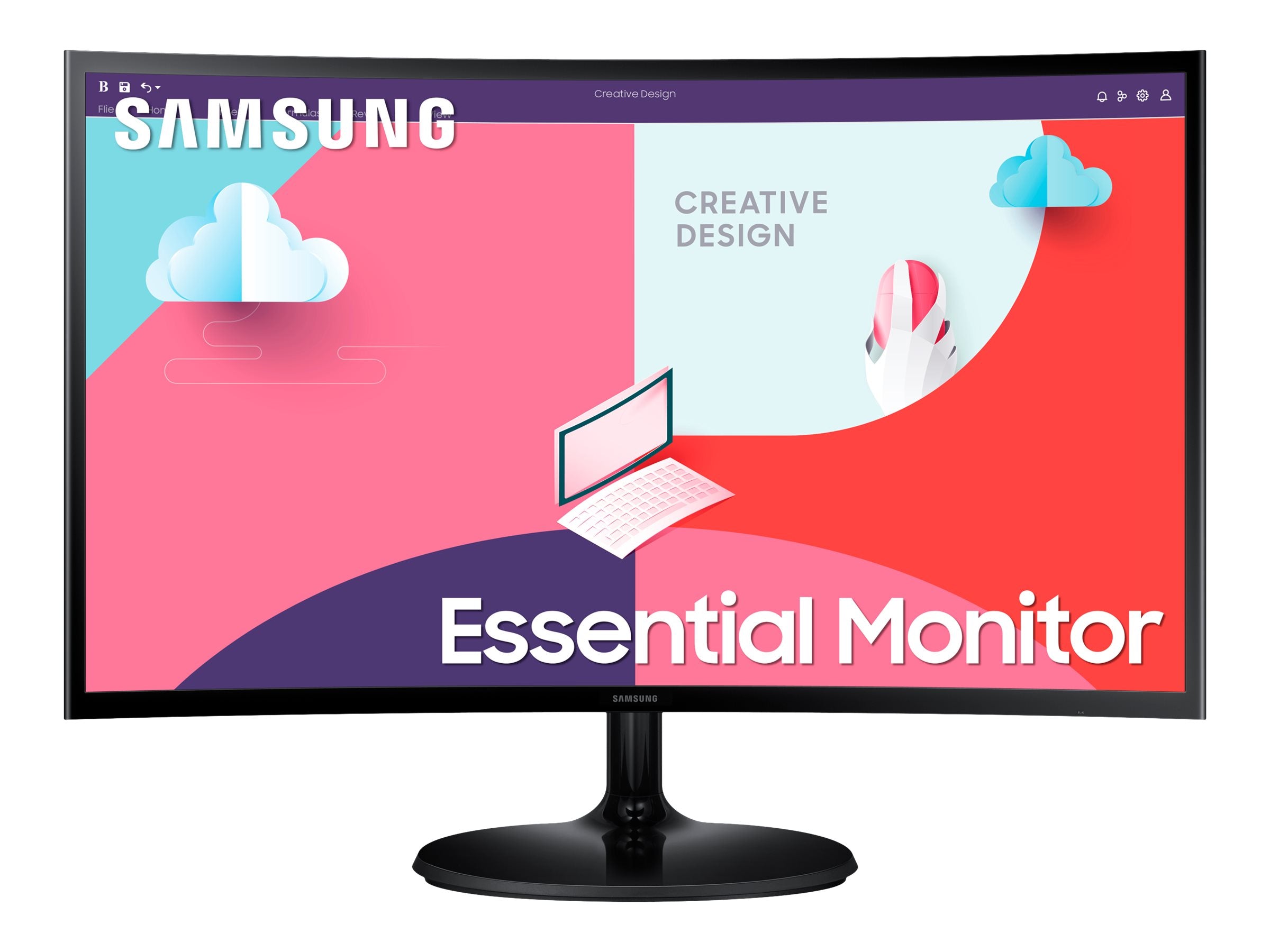 Samsung S24C360EAU - S36C Series - LED monitor - curved - Full HD (1080p) - 24"