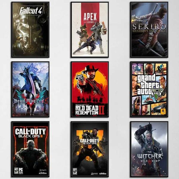 Retro Video Game Canvas Art Prints Abstract Wall Decor for Living Room ic Gaming Posters Home Decor AccentsC250120