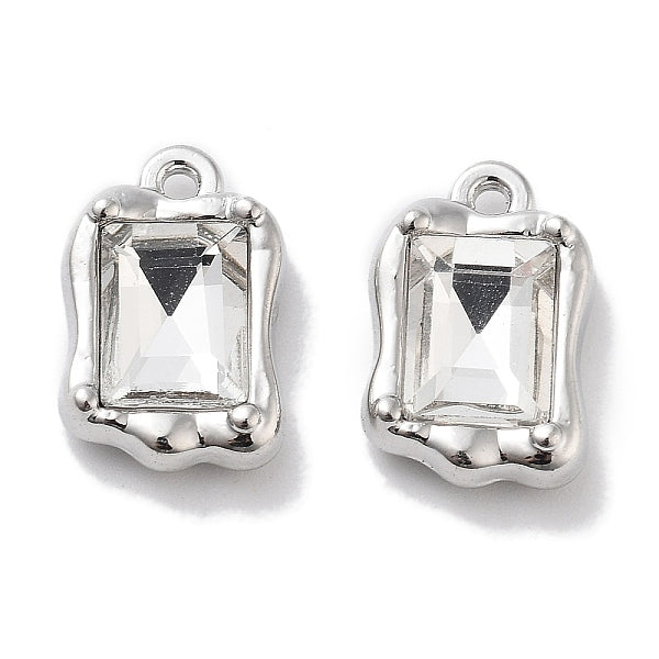 Breloques de strass en alliage de placage de rack