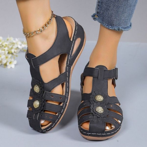 Women&#039;s Retro Ethnic Style, wers, Toe Hollow Sandals, Comfortable and Versatile, New Summer Casual Wear ffe9
