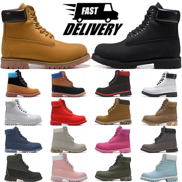 designer boots men women boot waterproof ankle classic comfortable Shoes brown black white orange yellow red grey mens hiking motorcycle boo