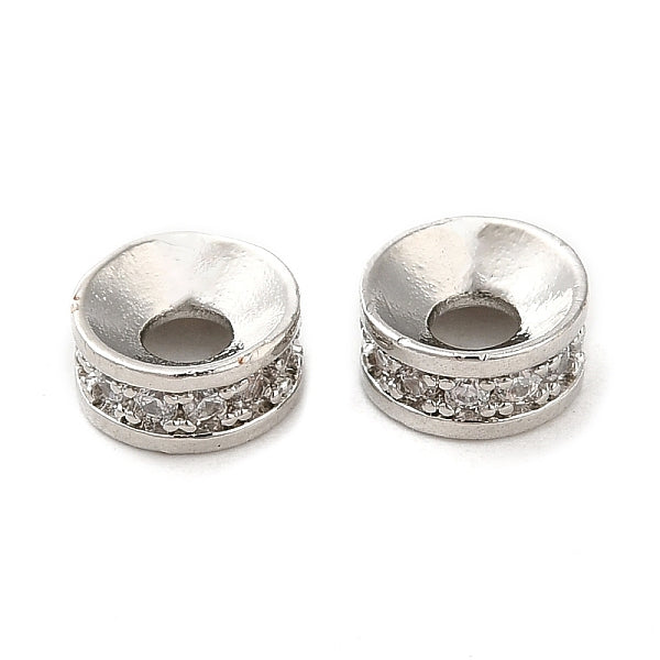 Perles de zircone cubique de placage de rack en laiton