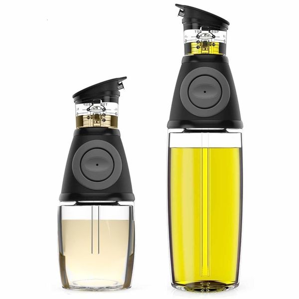 Herb Spice Tools 2pcs set 9 17oz Olive Oil Dispenser Bottle Set Vinegar Cruet with Drip Free Spouts Kitchen Gadgets 230320