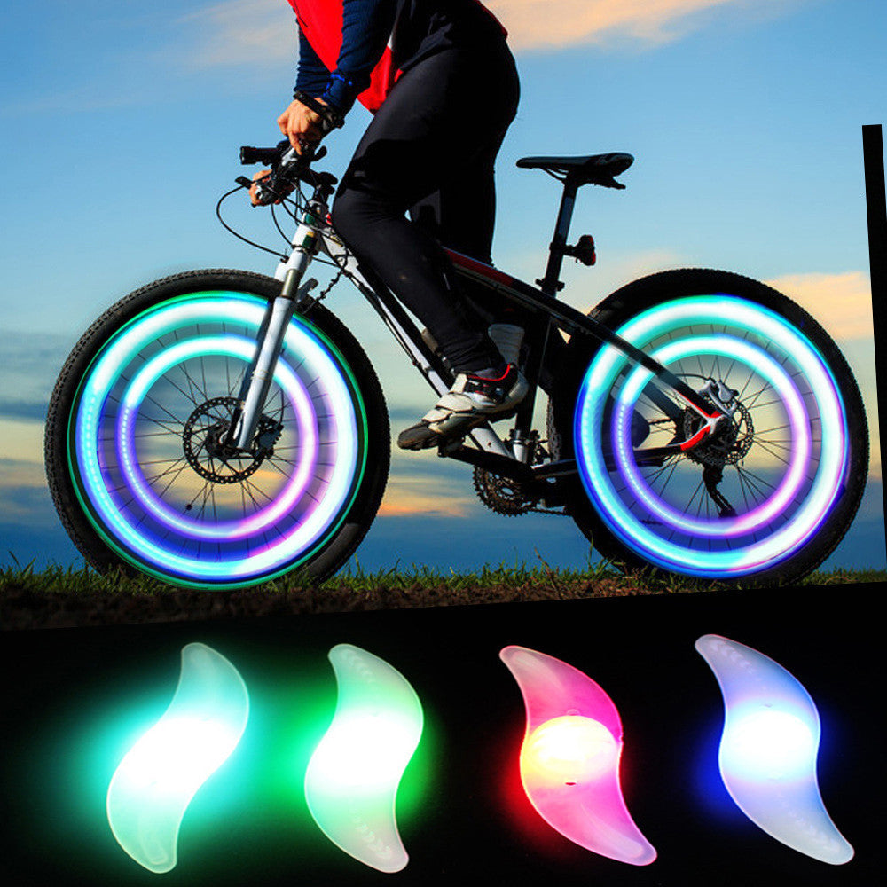 Bike Lights Plastic Wheel Spoke Light Waterproof MTB Balance Bicycle LED Tyre Tire Flash Colorful Warning Lamp Accessories Free shipping