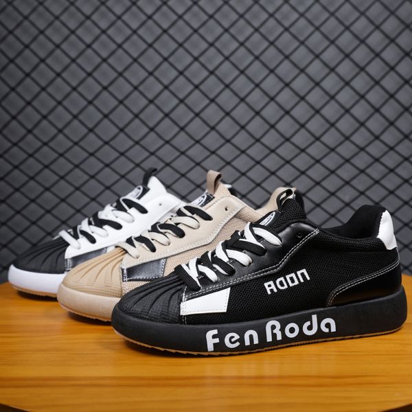 Men&#039;s 2025 Autumn New Designer Shell Head Thick Bottom Casual Sports Shoes Men&#039;s Fashion Lace Up Student Skateboarding Shoes Outdo