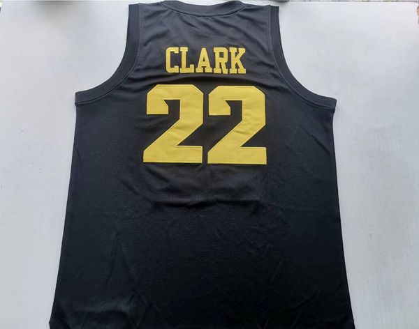 College Basketball Wears Physical photos Iowa Hawkeyes 22 Caitlin Clark BLACK Men Youth Women Vintage High School Size S-5XL or any name and