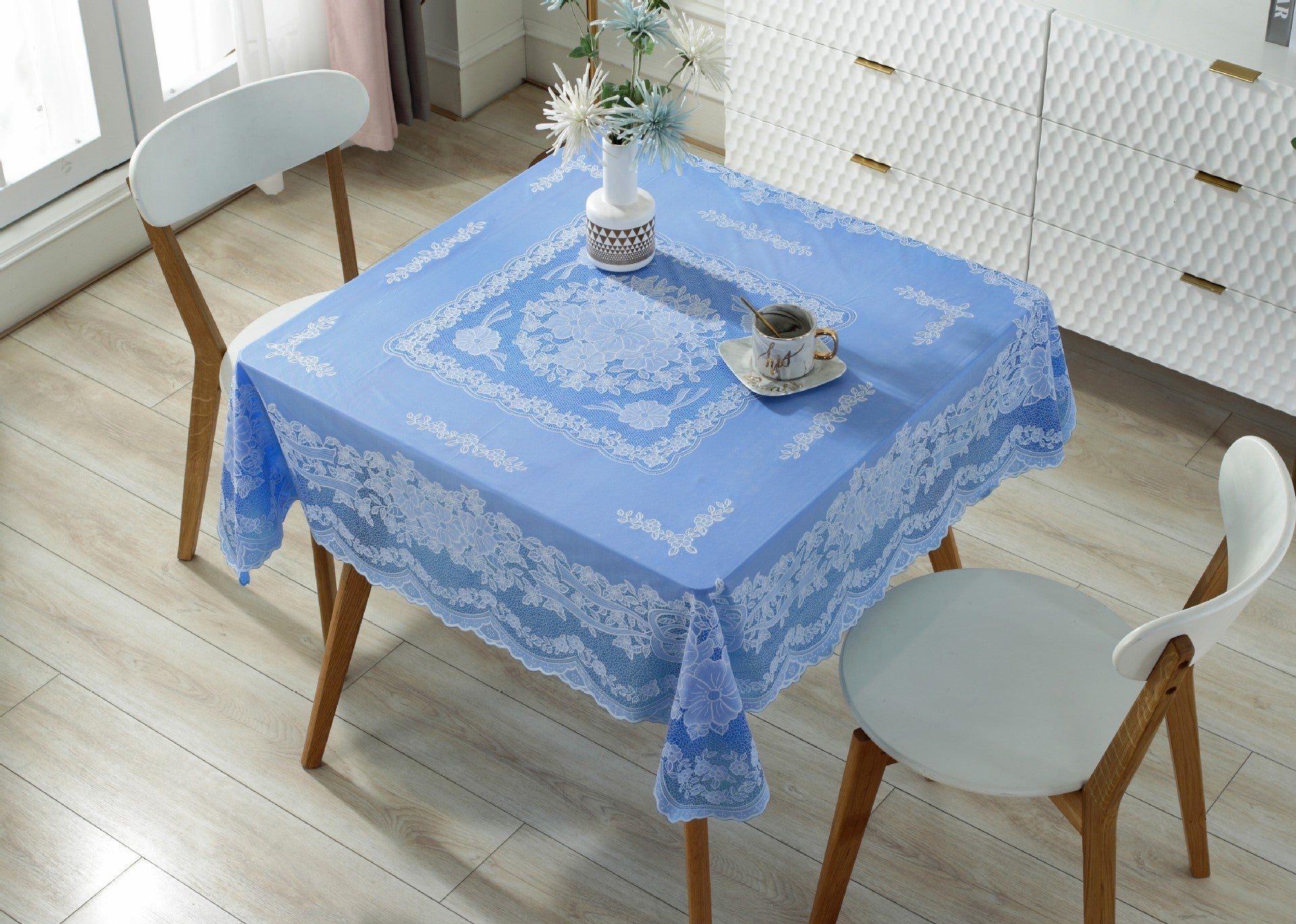 Bar Table Set, 4 Piece Console Table with 3 Stools, Counter Height Sofa Table Set with Chairs for, Living Room and