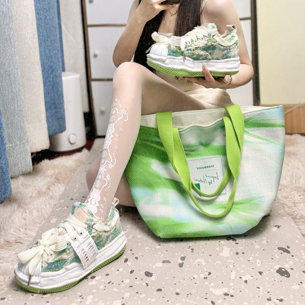 ddmynov Deconstruction Of Shoe Shopping Receipts Dissolving With Small Fragrance Thick Sole Height Increasing Women S Shoes Trendy For Men A