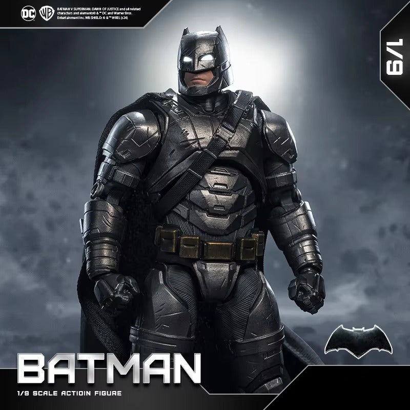Action Figures Toy DC Batman Fondjoy Batman Movie Character Model Light Armor Big Batman 1-9 Authentic Action Figures 19cm Collect Ornaments Gifts f