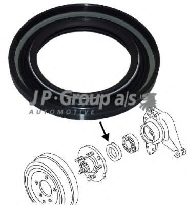 Shaft Seal, wheel bearing JP GROUP 8151250200