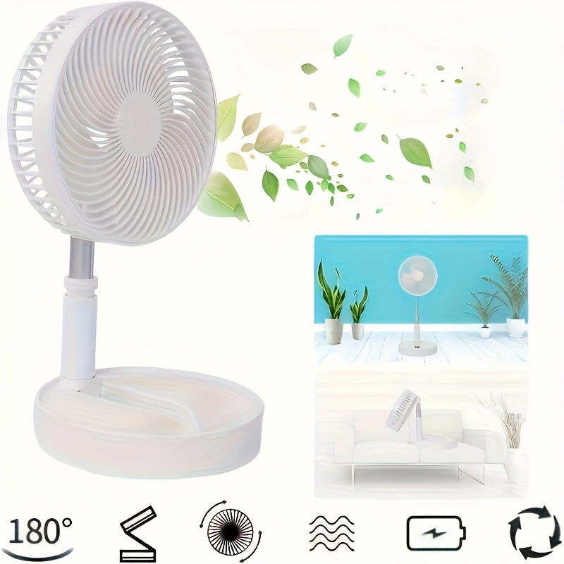 TEMU 1 Fan Air Conditioner Portable Adjustable Height, Settings, And Retractable - Home Or Office Use