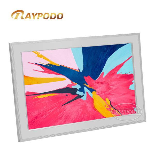 RAYPODO RPD-1000F-L1 glass digital photo frame new digital photo frame digital wall art frame Rockchip RK3126C