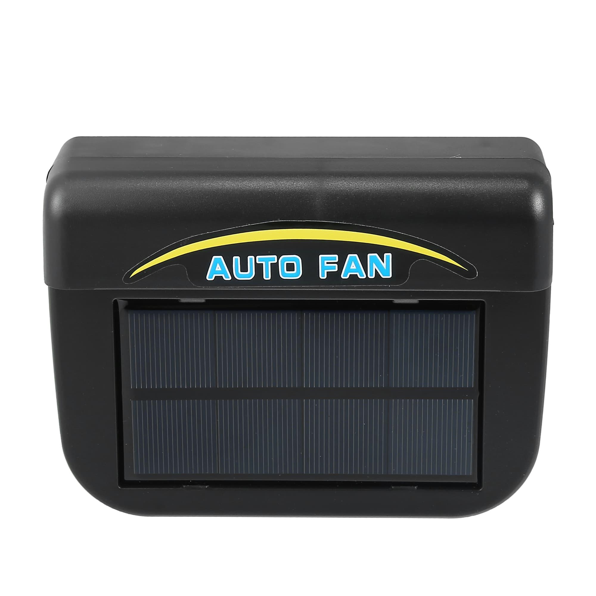 TEMU 0.5w 2v Solar Auto Air Vent Cool Fan Cooler Ventilation System Radiator Fan Exhaust Heat Fan Automobile Fan With Weather Strip, Without Battery