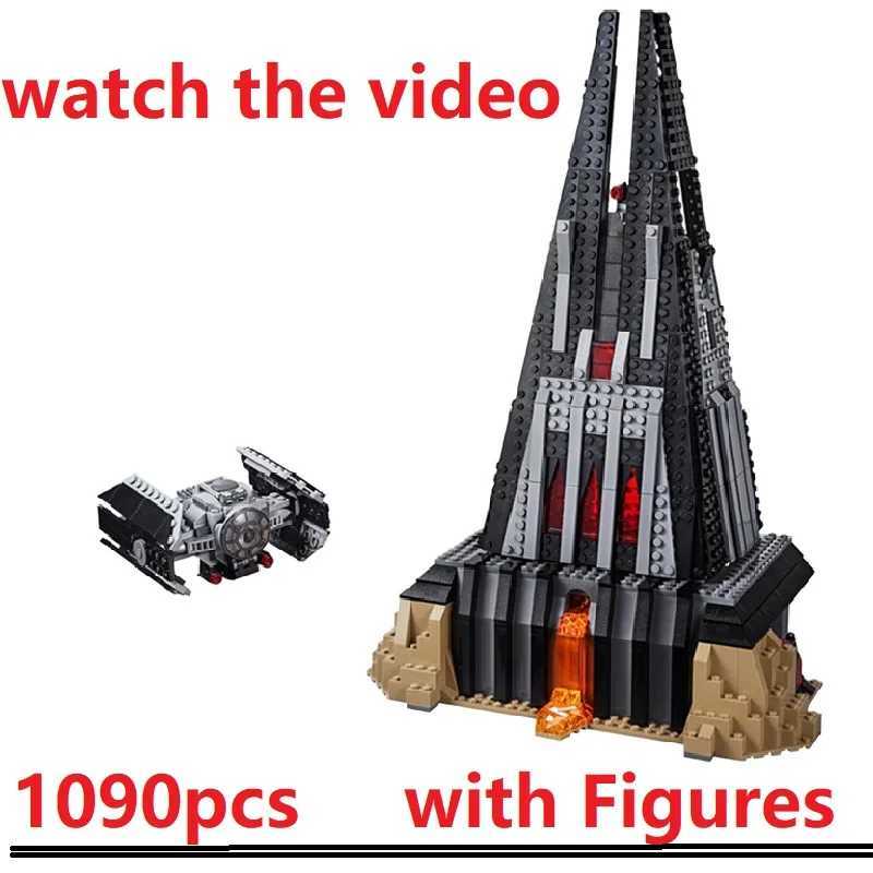 1090 Star Darth House Vader Castle Space Battle TIE Fighter 11425 Model Building Block Toys Compatible With 75251 Boy Gifs Z250421