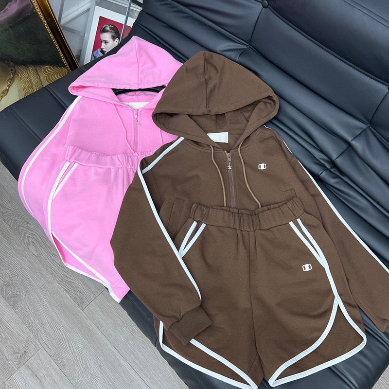 Designer Women&#039;s Tracksuits Summer Casual Clothing Stylish Lady&#039;s Two Piece Set 2 Colors