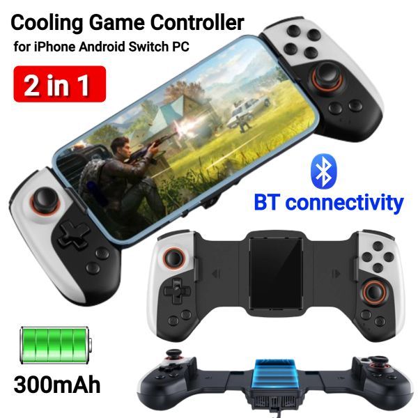 JK02 Telescc Gamepad Controller Semiconductor Radiator Cooler Handle For IOS-Switch-Android Game Console Gaming Joystick