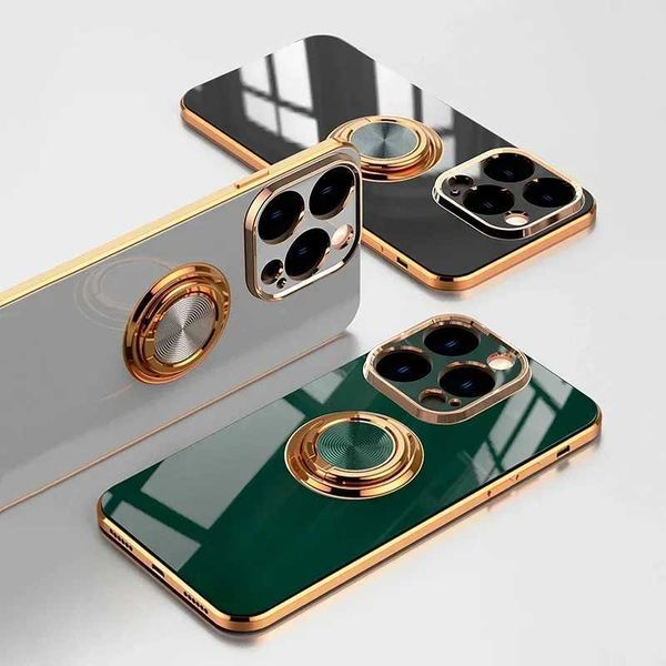 Luxury Case Suitable for iPhone 16 15 14 13 12 11 Pro Max XS 8 7 Plus SE 16Pro 15 Pro 14 Pro Cover with Ring Bracket Z241008