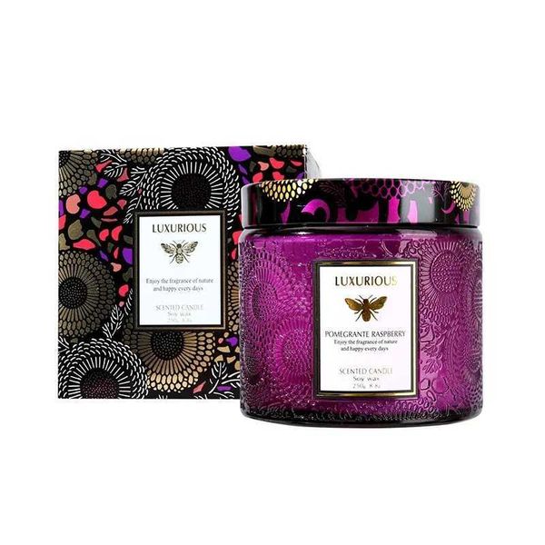 Gemos 4.3- 8.8 OZ Natural Soy Candle Lasting Fragrance Candles for Home Scented Smokeless Burning Scented Candle Gift for WomenXJ241223