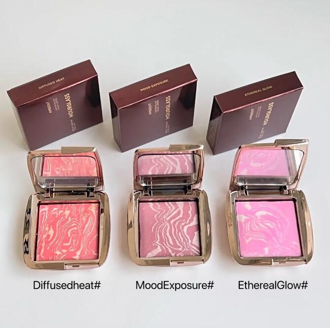Luxury Brand Luminous Matte Cheeks Eyes Blush Powder 4.2g Foundation Makeup Bronzer Blusher Pressed Powder 3 Color High Quality Girl Face Beauty Too