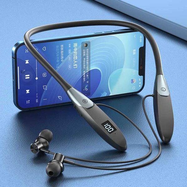 EARDECO Wireless Headphones Bluetooth 5.3 Neckband Earphones Sports Waterproof TWS Earbuds Blutooth Headset with Microphone MicCL240801