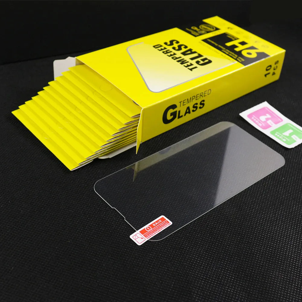 Screen Protector Protective Film for iPhone 17 Air 16 15 14 13 12 Mini Pro Max X Xs Max 8 7 6 Plus Samsung A71 A21 LG stylo 6 Aristo 5 Tempered Glas