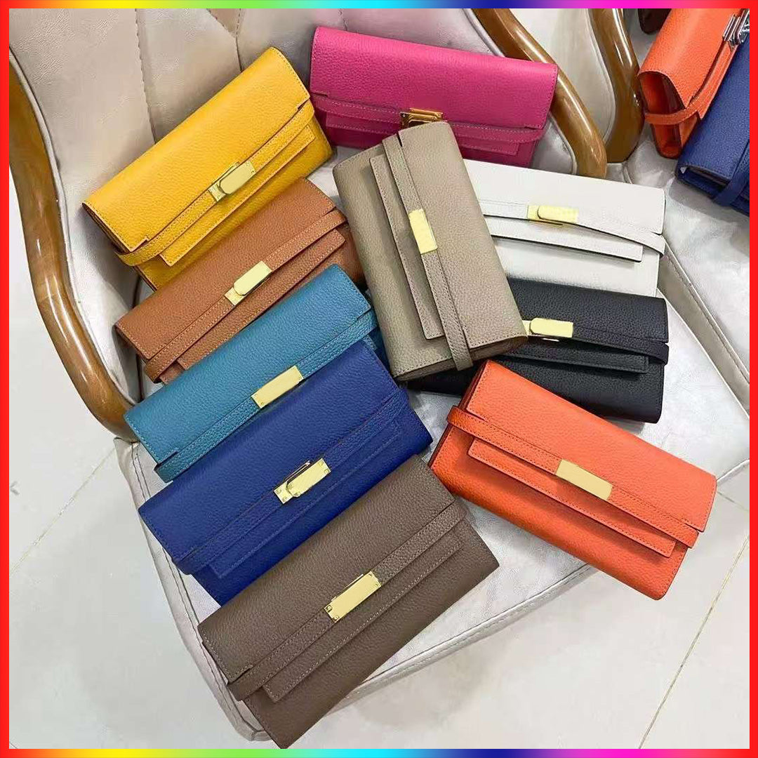 7A Designer bag long wallets card holders designer purse passport bags fashion leather wallet for lady fashionable flip bag high-quality crossbody b