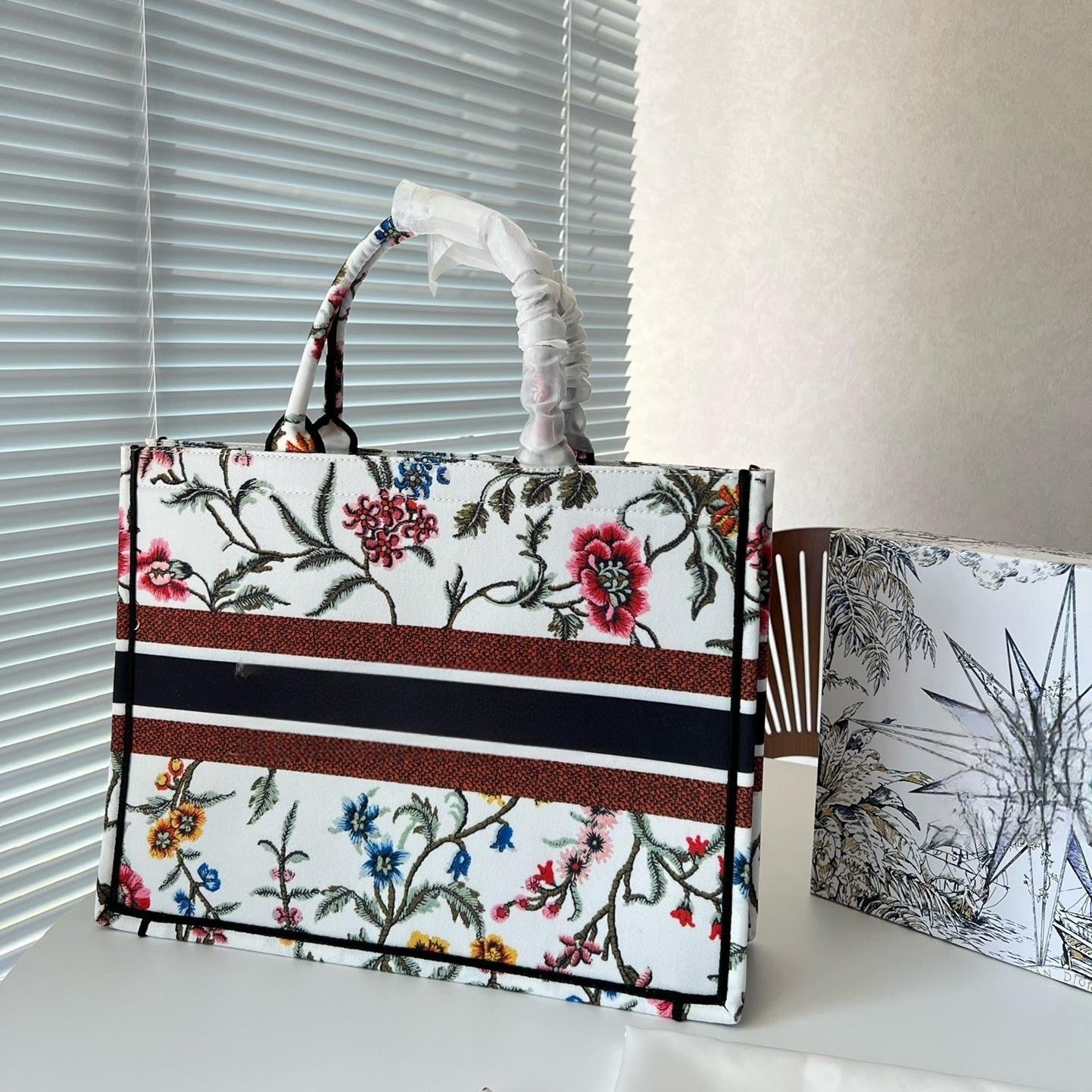 10A Top Tier Mirror Quality Designer Shopping Bag GM 41cm Womens Real Leather Black Purse Embossed Letters Tote Luxury Canvas Handbag Medium Shoulde