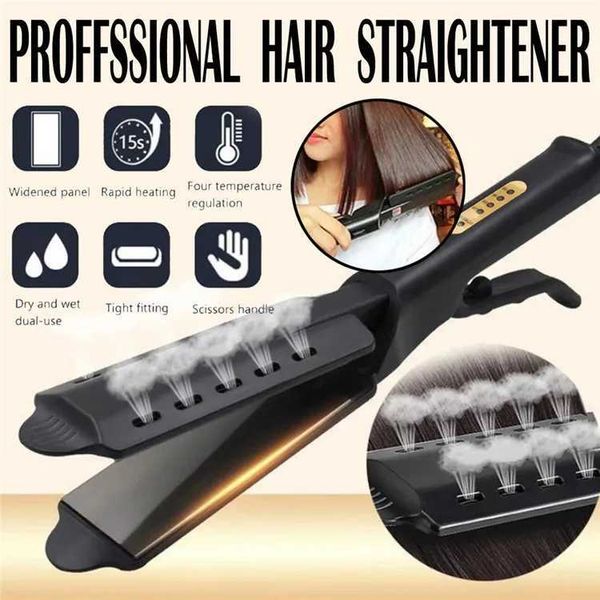 Hair Curlers Straighteners Curling and straightening dual-use straight hair splicing constant temperature 4-speed portable air bangs curling