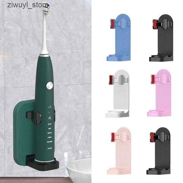 Toothbrush Holders Electric toothbrush wall mounted bracket space saving no punching bathroom accessories toothbrush holder organizer L24091