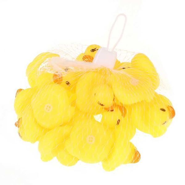 20pcs-bag Rubber Yellow Duck Baby Shower Water Toys Children Gift Baby Bath Toys C241121
