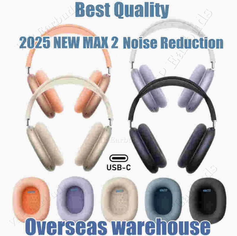 USA Stock for airpod max 2 Top Quality ANC airpodsmax Bluetooth Headphones Accessories Max 2nd 3 Headphone Wireless Earphone Silicone Protective Cas