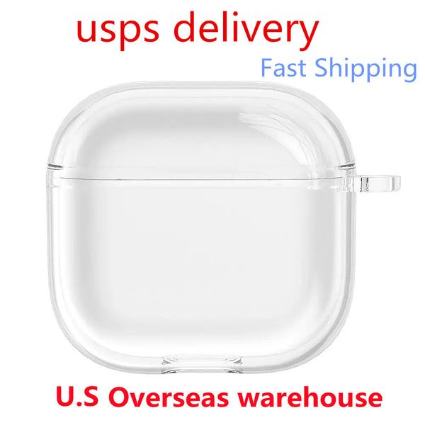 For AirPods 4 AirPods pro 2 Headphone Accessories Silicone Protective Headphone Cover Headphone Shockproof Case US Warehouse