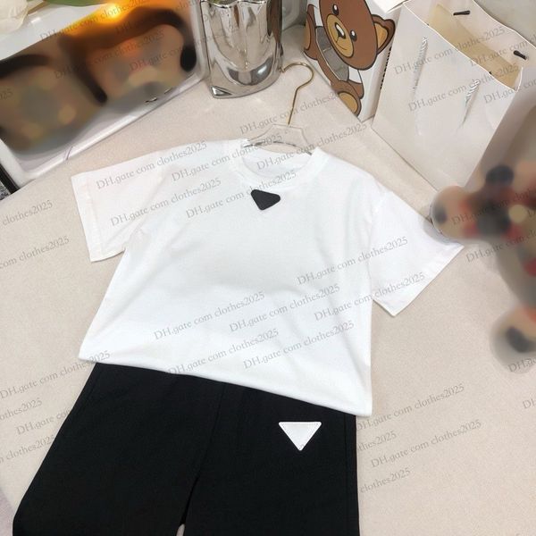 10 Styles Luxury Logo Clothing Sets Kids Designer Moda Clothes Menina Menina Roupa de menino verão Alta qualidade Infantis Conjunto