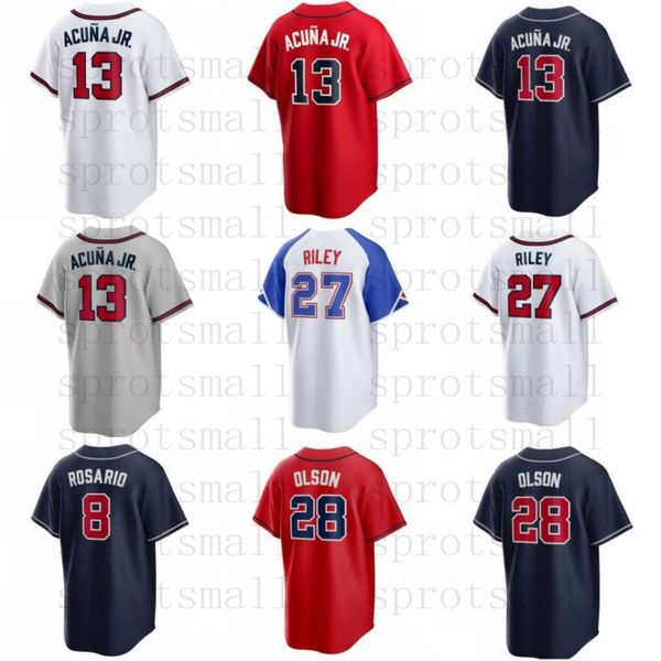 Custom Mens Women Youth City Connect Baseball Jersey 13 Ronald Acuna Jr. braves Austin Riley Matt Olson Harris II Spencer Strider Ozzie Albi