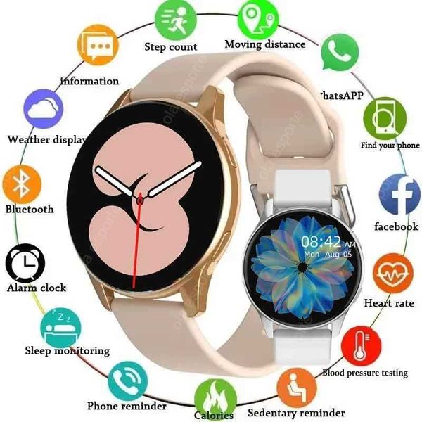 2024New Galaxy Smartwatch 6 Mens Full Touch Blood Pressure Blood Oxygen etooth Call Smart Watch Men Women ForXJ250108