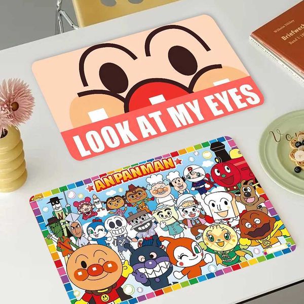 Anpanman Anime Kitchen Drainage Mat Desktop Software Tapete de café Bandejas de capa de secagem Banheiro de drenagem Mat W241221