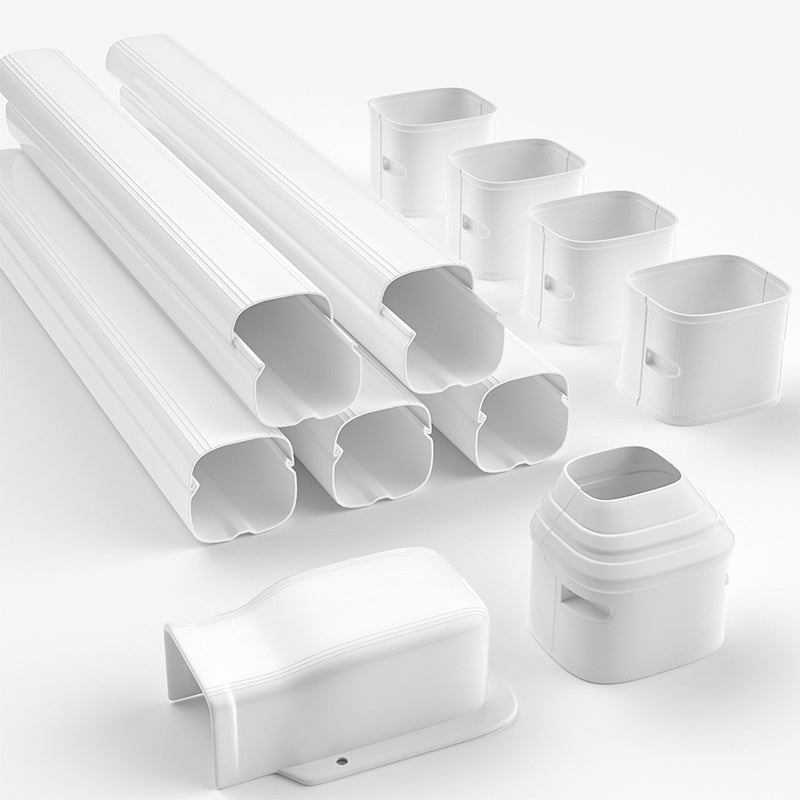 TEMU 3" Or 4" 7.5ft Mini Cover - Flexible Pvc Set Cover For Central Air Conditioner & ()