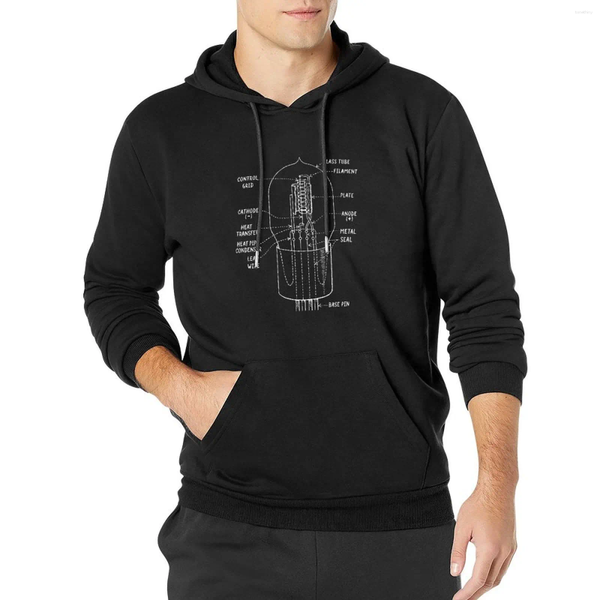 Men&#039;s Hoodies Sweatshirts Mens Hoodies Vintage Vacuum Tube T-shirt Ang Radio Electronics Pullover Hoodie Coat Oversize H250205