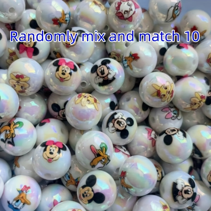 TEMU 10pcs Of And Perforated Beads, Making, Ballpoint Pen, Necklace, Keychain, Bracelet, , Hair Clip, Mobile Phone Rope, Bag Accessories, Shoe