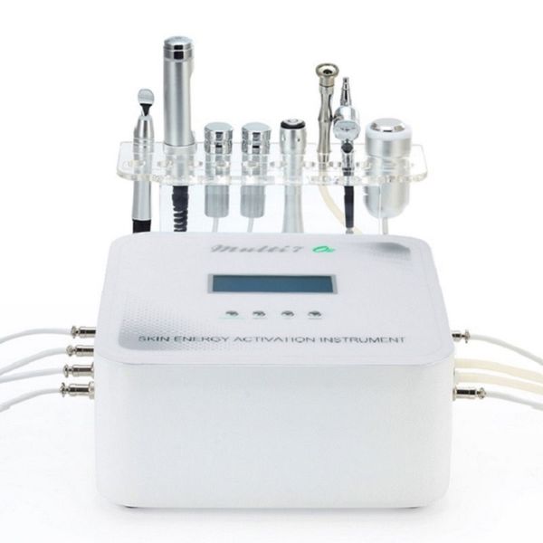 7 IN 1 Multifunctional Facial Beauty Equipment Microdermabrasion Oxygen Spray Skin Care Activation Micro Current RF Lifting Galvanic Machine