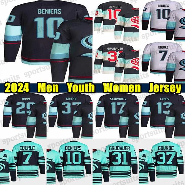 10 Matty Beniers SeattleS hockey jersey Winter Classic Jersey #31 Philipp Grubauer Gourde Jaden Schwartz Jared McCann Yamamoto Oliver Bjorks