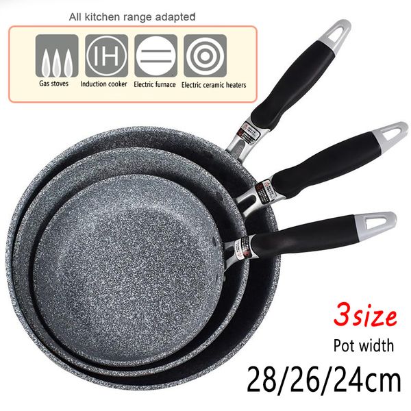 Pans Japanese Style Rice Stone Pan Nonstick Frying With AntiScalding Handle Cooker Kitchen Tools 230731