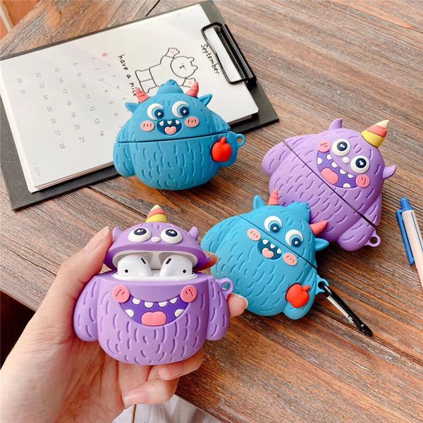 ddmygifts Japanese and Korean 3D Fun Cute Monster Pro Bluetooth Earphone Case 1-2 Suitable A