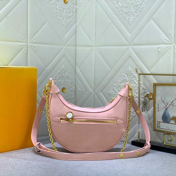 Moon Designer shoulder bag for women handbag top quality pu crossbody bags gold chain clutch purse fashion underarm Loop bag M11279