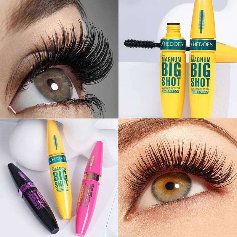 Black Thick eye black Lengthened Waterproof Sweat proof Lasting Mascara Setting Cream X250724