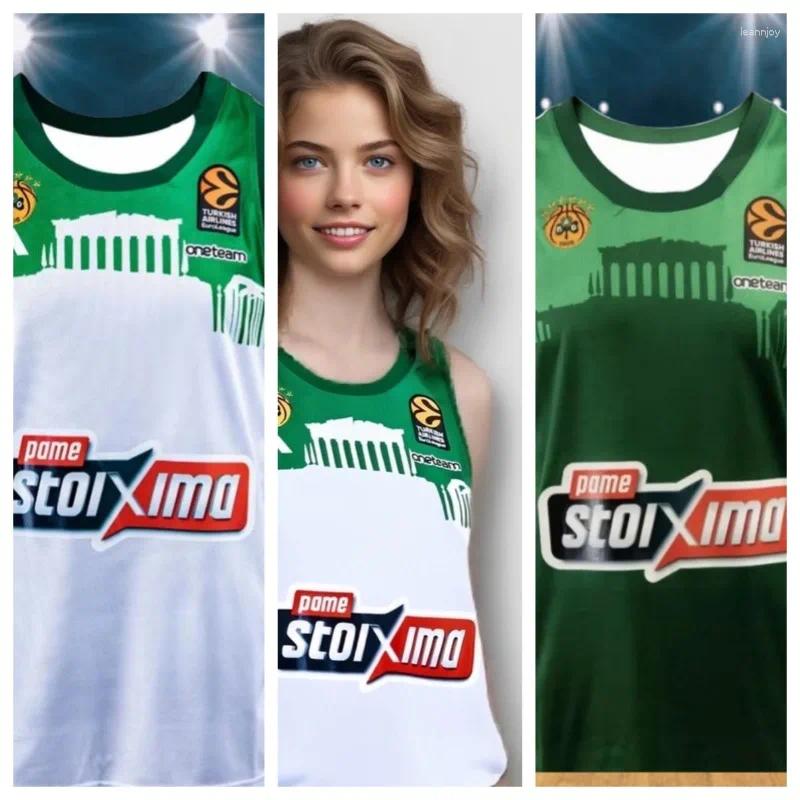 Women&#039;s Sleepwear 2025 Panathinaikos Home And Away Basketball For Men Women Outdoor Competition Training 3D