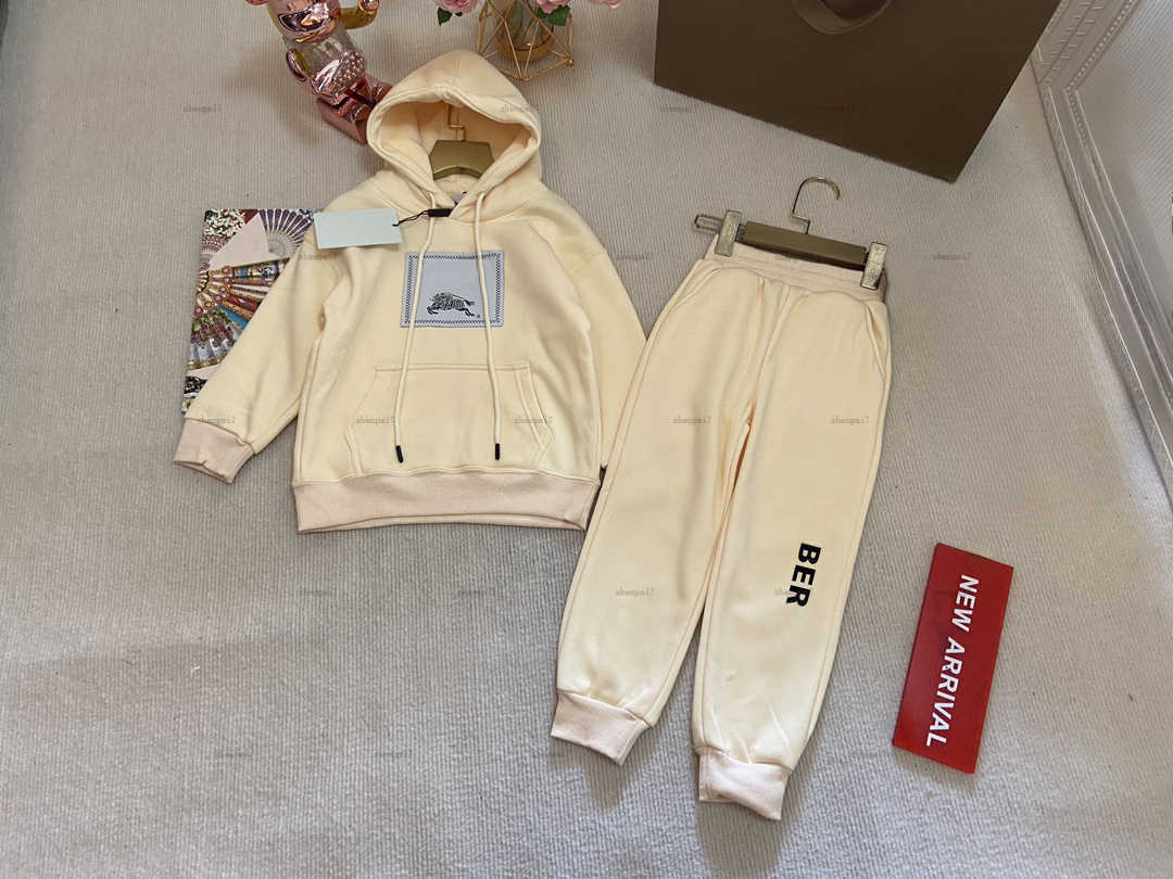 Top one Tracksuits baby Winter set child three piece set Kids designer Clothes Doll bear decoration waistcoat hoodie and pants A880X24N218