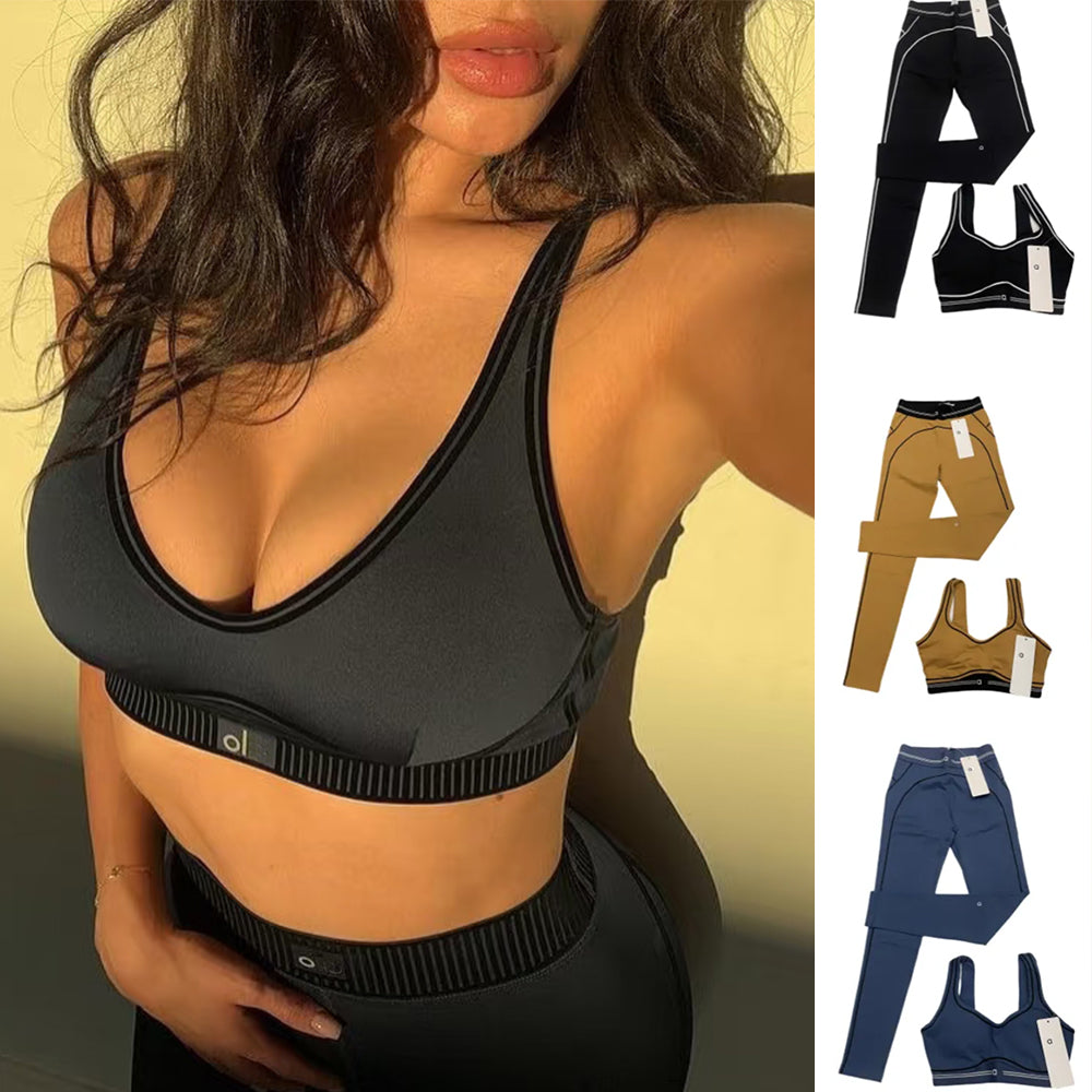 Sports Bra Leggings Aloness Set Yoga Sets Bra High Waist Shorts Workout Sets Women alooskirt Clothes Gym Suits alonpants Wear Aloness jackets lemens