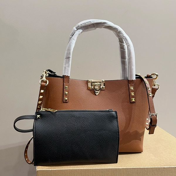Womens Fashion Designer Shoulder Bags High Quality Genuine Leather Commuter Business Versatile Temperament Women Totes HandbagsL240918